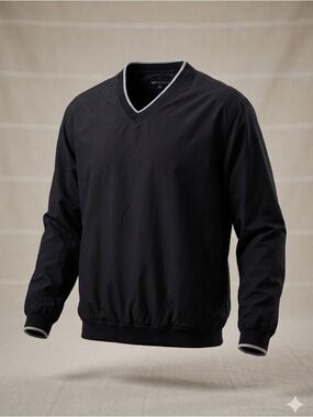 Vintage Wedge V-Neck Golf Windshirt Pullover